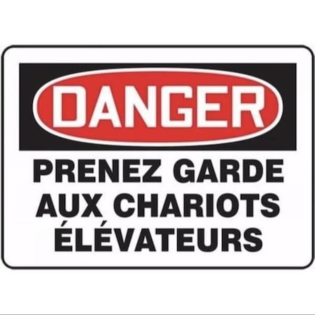 Accuform BILINGUAL FRENCH SIGN TRAFFIC FRMVHR123VS FRMVHR123VS